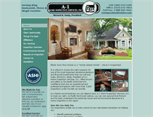 Tablet Screenshot of a1homeinspectionservices.com